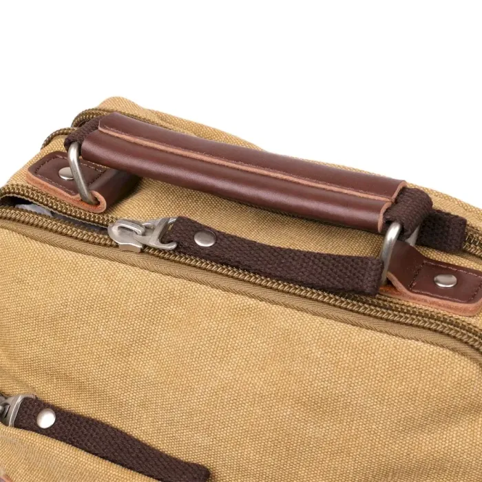 Сумка вертикальна текстильна Vintage 20154 хакі