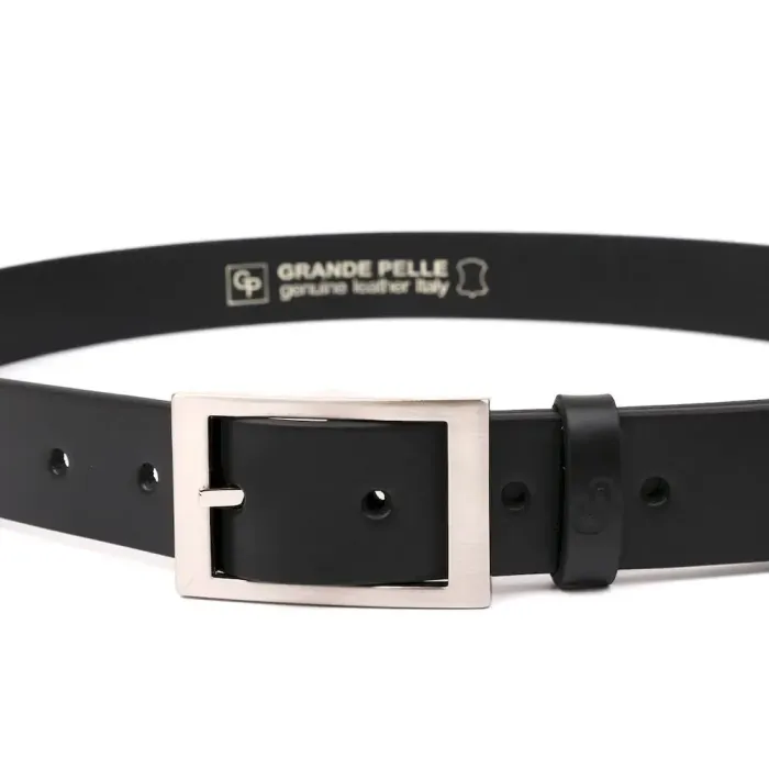 Ремень GRANDE PELLE 00239 кожаный Черный