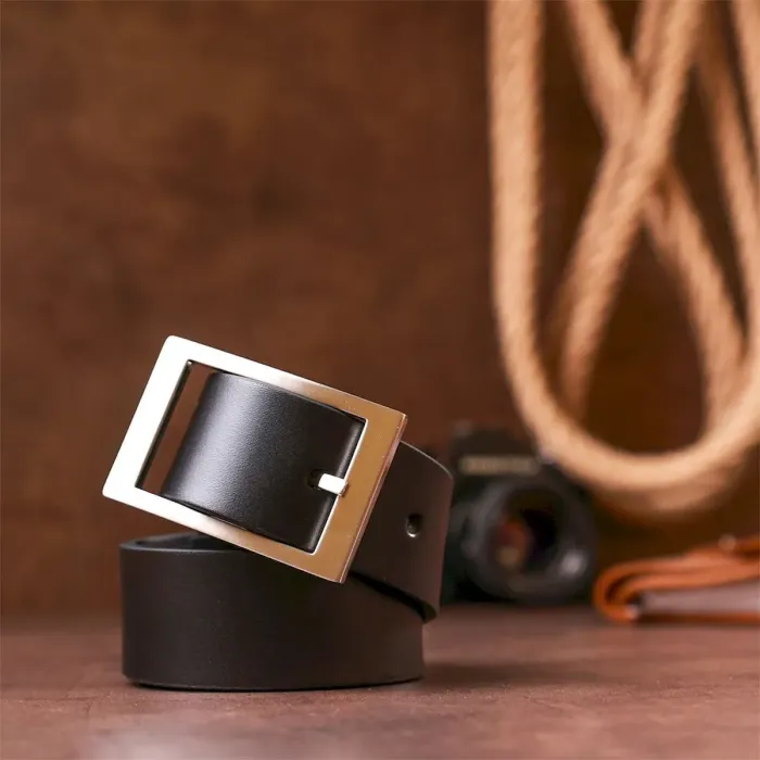 Ремень GRANDE PELLE 00239 кожаный Черный