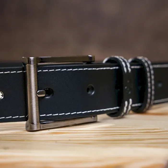 Сверхпрочный мужской ремень GRANDE PELLE 00777 Черный