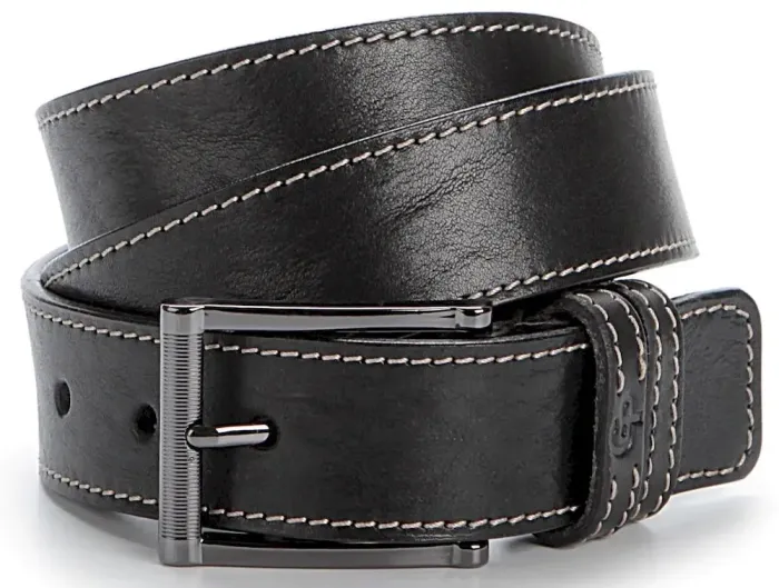 Сверхпрочный мужской ремень GRANDE PELLE 00777 Черный