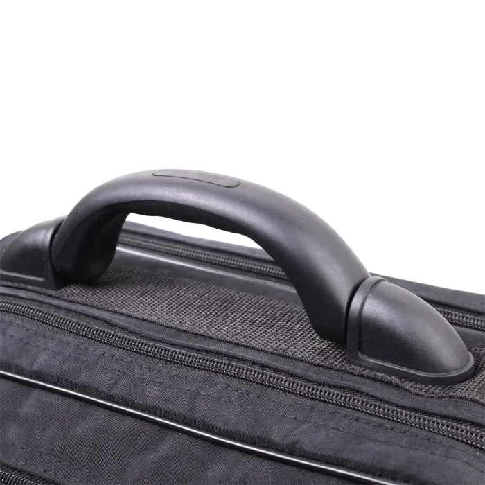 Текстильна чоловіча сумка з надійною пластиковою ручкою FABRA 22587 Чорний