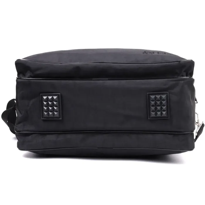 Текстильна чоловіча сумка з надійною пластиковою ручкою FABRA 22587 Чорний