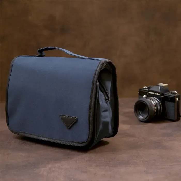 Текстильна сумка-органайзер у подорож Vintage 20656 Темно-синя