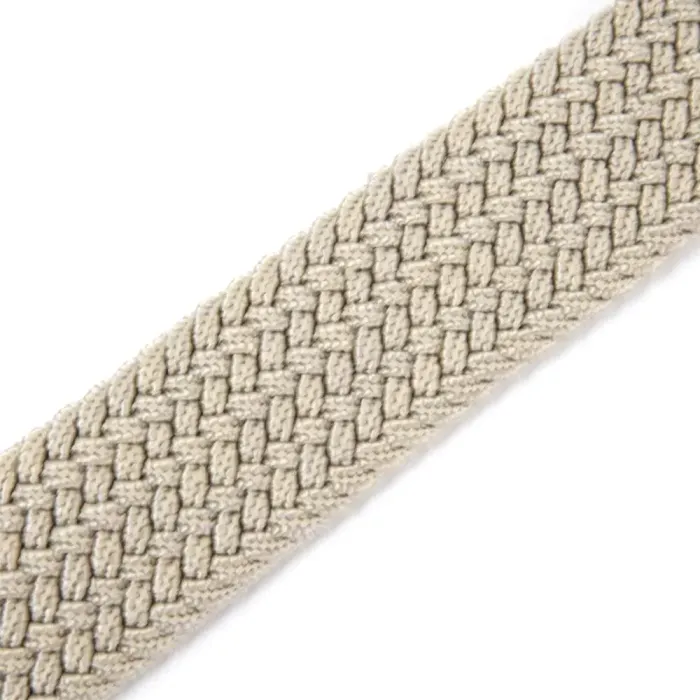 Текстильный мужской ремень классика Vintage 20528 Белый