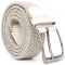 Текстильный мужской ремень классика Vintage 20528 Белый