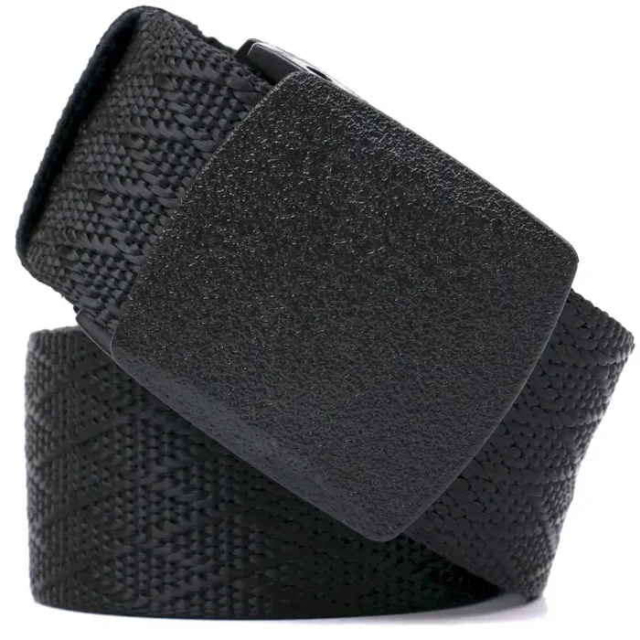 Текстильный мужской ремень Vintage 20584 Черный