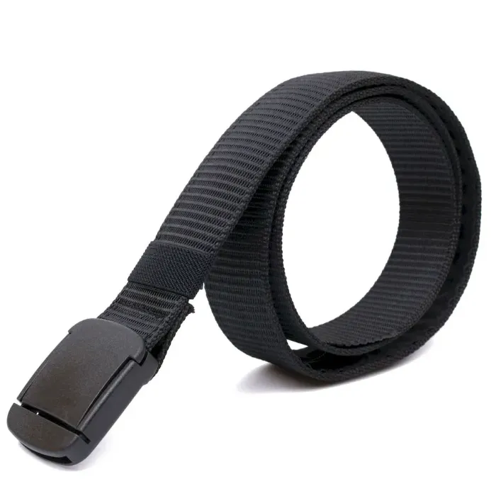 Текстильный мужской ремень Vintage 20591 Черный