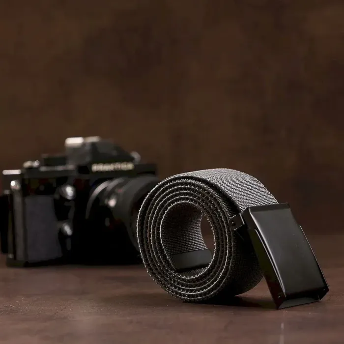 Текстильный ремень для мужчин Vintage 20578 Серый