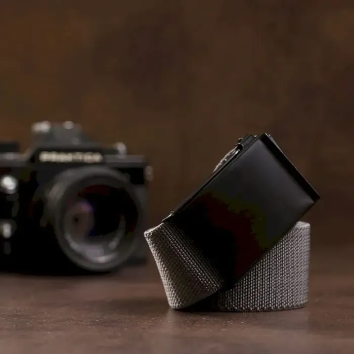 Текстильный ремень для мужчин Vintage 20578 Серый