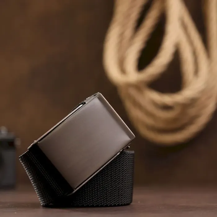 Текстильный ремень для мужчин Vintage 20579 Черный