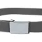 Текстильный ремень с черной пряжкой Vintage 20534 Серый