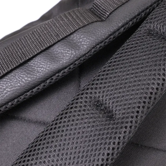 Текстильний рюкзак для ноутбука із вставками еко-шкіри FABRA 22582 Чорний