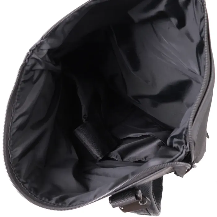 Текстильний рюкзак для ноутбука із вставками еко-шкіри FABRA 22582 Чорний