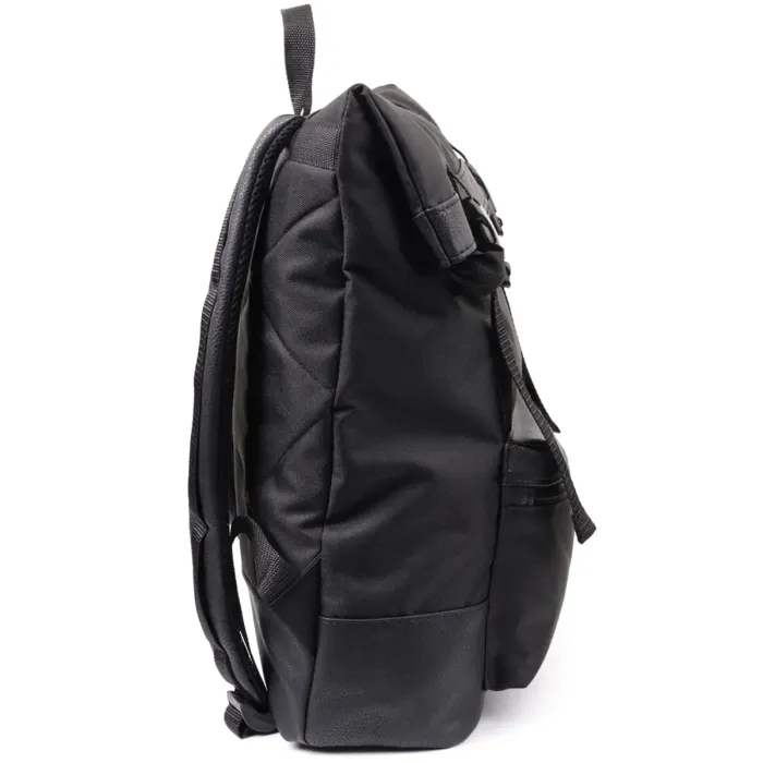 Текстильний рюкзак для ноутбука із вставками еко-шкіри FABRA 22582 Чорний
