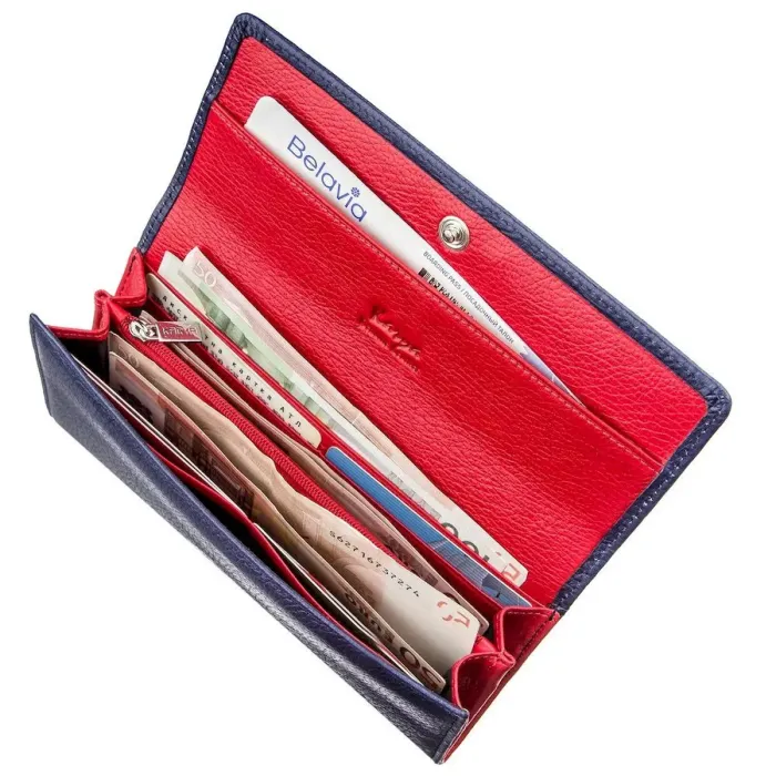 Тонкий жіночий гаманець KARYA 17410 Синій