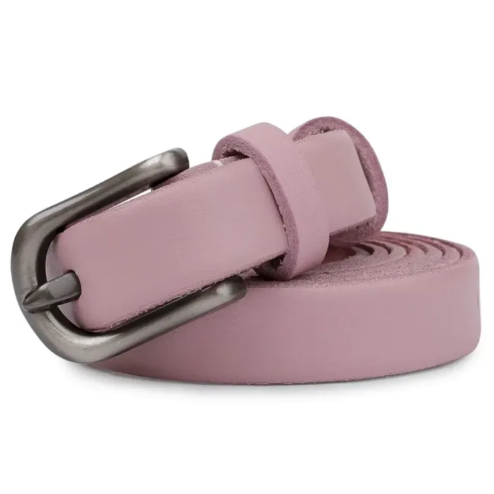 Тонкий женский ремень Vintage 20769 Розовый