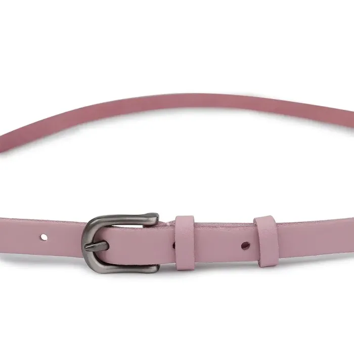 Тонкий женский ремень Vintage 20769 Розовый