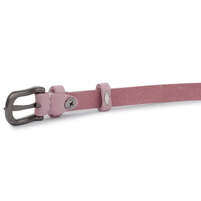 Тонкий женский ремень Vintage 20769 Розовый