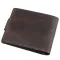 Тонке шкіряне портмоне унісекс GRANDE PELLE 11220 Коричневе