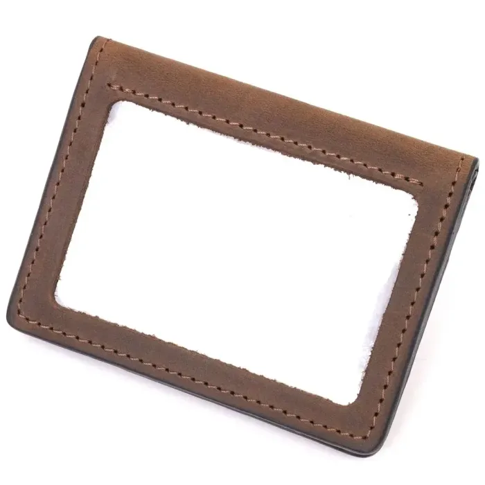 Удобная обложка на автодокументы в винтажной коже Украина GRANDE PELLE 16710 Коричневая