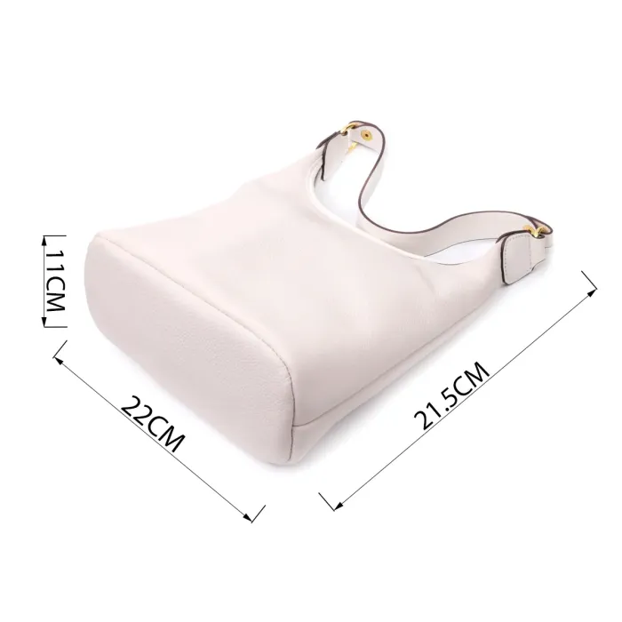 Зручна сумка жіноча на плече з натуральної шкіри Vintage 22628 Біла