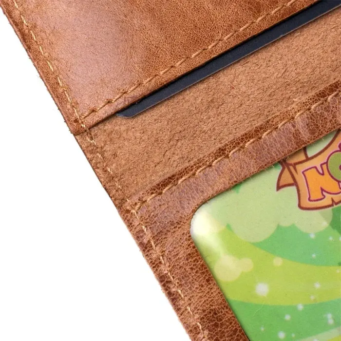 Зручна шкіряна обкладинка для пластикових прав SHVIGEL 16075, Бежева