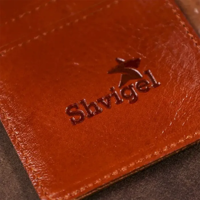 Зручна обкладинка для автодокументів із натуральної шкіри SHVIGEL 16070