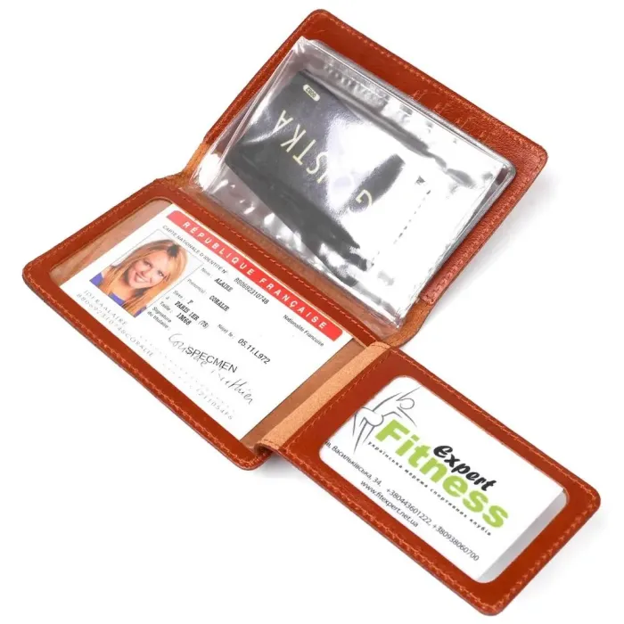 Зручна обкладинка для автодокументів із натуральної шкіри SHVIGEL 16070