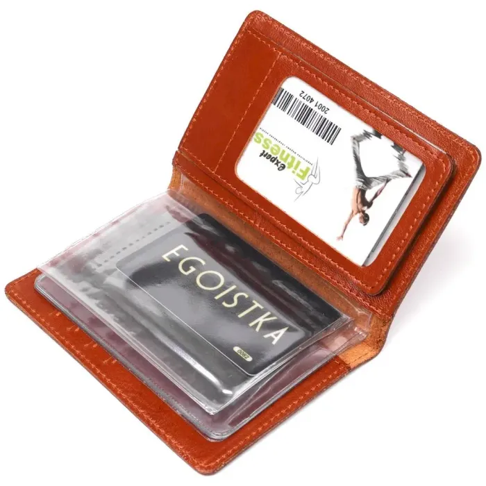 Зручна обкладинка для автодокументів із натуральної шкіри SHVIGEL 16070