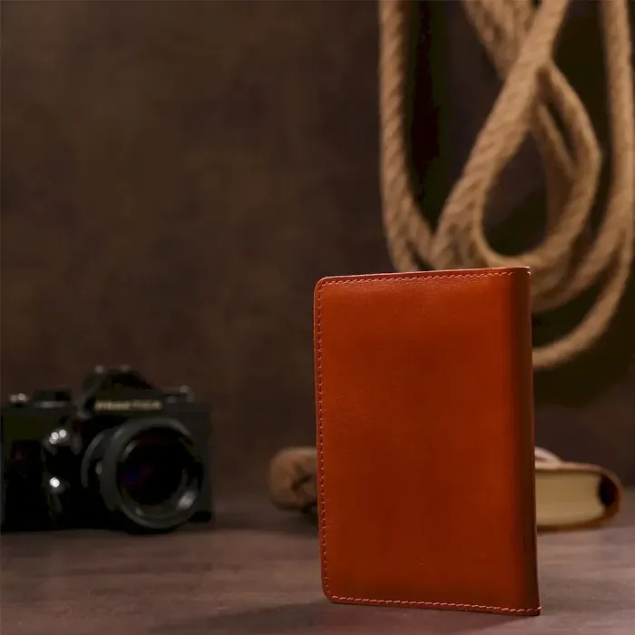 Зручна обкладинка для автодокументів із натуральної шкіри SHVIGEL 16070