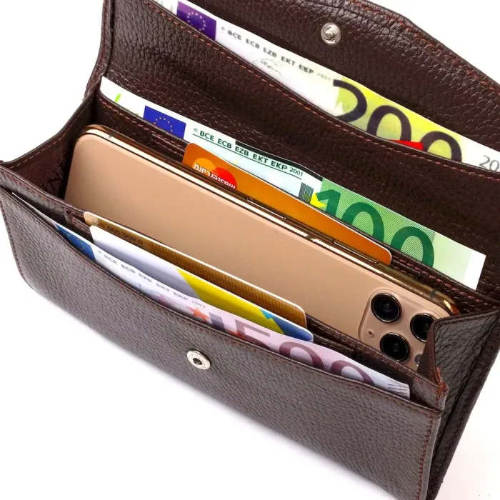 Зручне жіноче портмоне з натуральної шкіри флотар CANPELLINI 21696