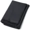 Удобный компактный кошелек с монетницей из натуральной кожи ST Leather 22742 Черный