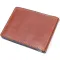 Зручний шкіряний затискач для грошей GRANDE PELLE 11636 Коричневий