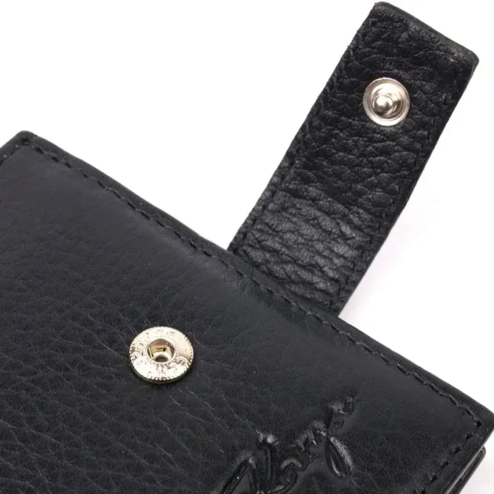 Удобный мужской кошелек из зернистой кожи KARYA 21037 Черный