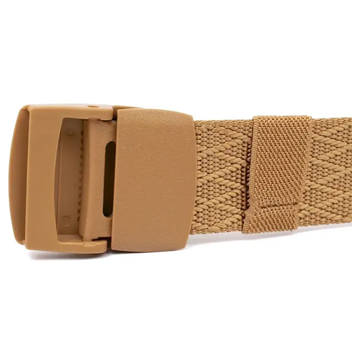 Удобный текстильный мужской ремень Vintage 20587 Золотистый