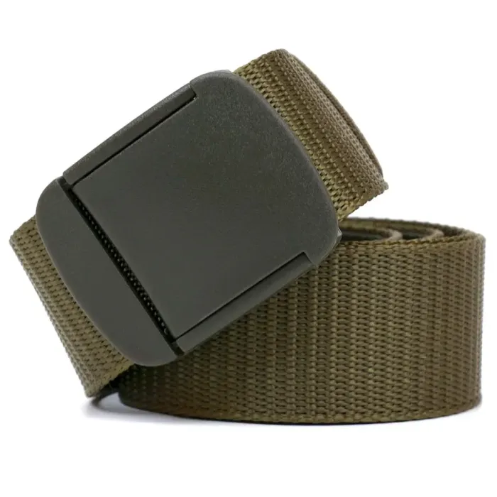 Зручний текстильний чоловічий ремінь Vintage 20589 Зелений