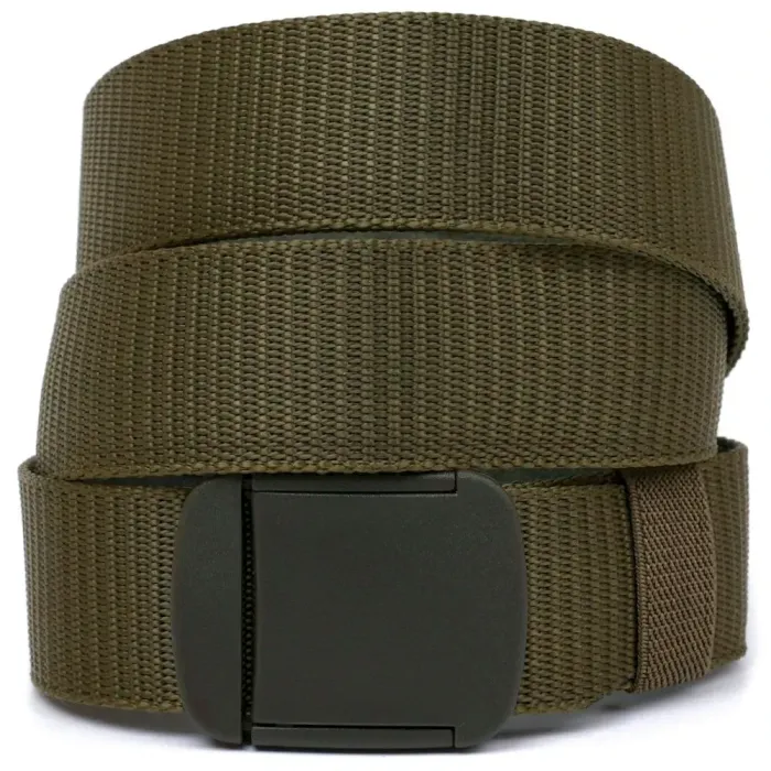 Зручний текстильний чоловічий ремінь Vintage 20589 Зелений