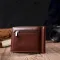 Зручний затискач для грошей із натуральної гладкої шкіри ST Leather 19427 Коричневий
