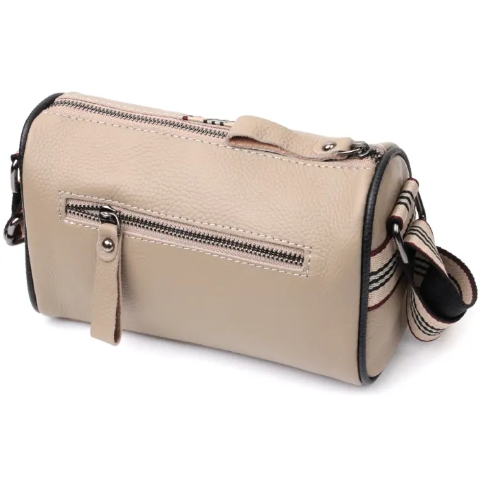 Унікальна сумка для жінок з акцентом посередині з натуральної шкіри Vintage 22360