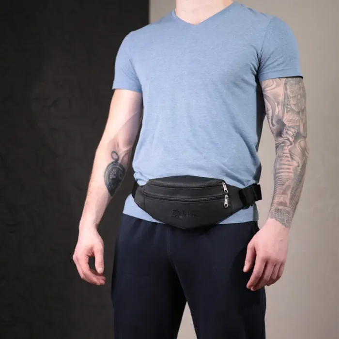 Универсальная сумка на пояс из качественного полиэстера FABRA 22580 Черный
