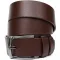 Універсальний чоловічий ремінь з механічною пряжкою з натуральної шкіри BOND 22071 Коричневий