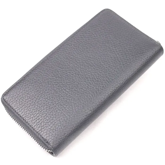 Универсальный женский кошелек из натуральной кожи KARYA 21154 Серый
