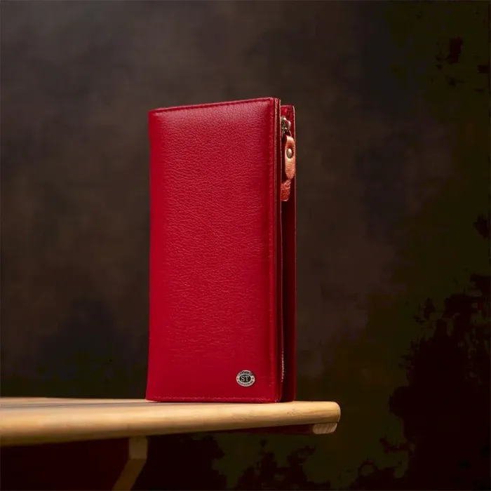 Універсальний жіночий гаманець ST Leather 19372 Червоний