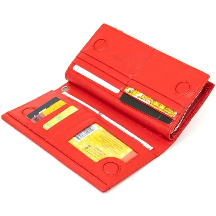 Універсальний жіночий гаманець ST Leather 19372 Червоний