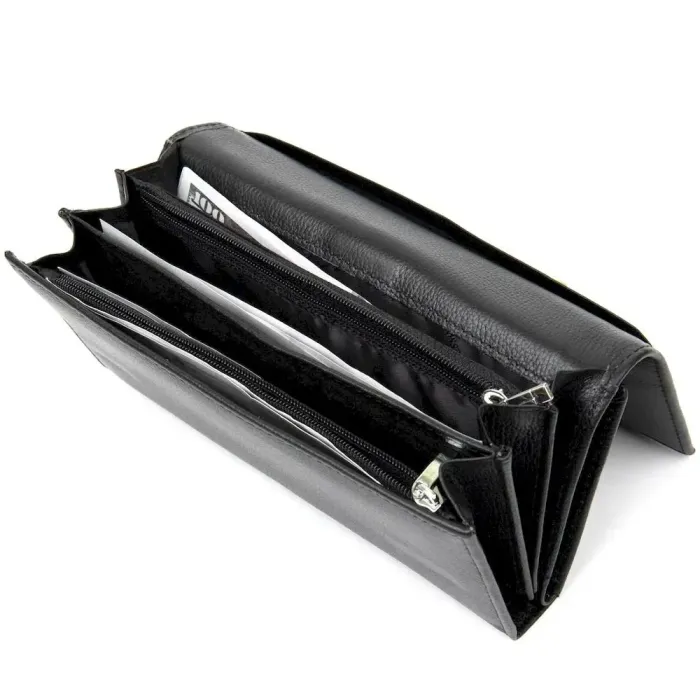 Універсальний жіночий гаманець ST Leather 19388 Чорний