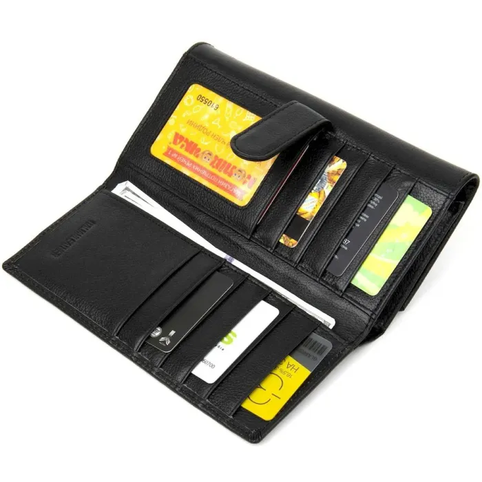 Універсальний жіночий гаманець ST Leather 19388 Чорний