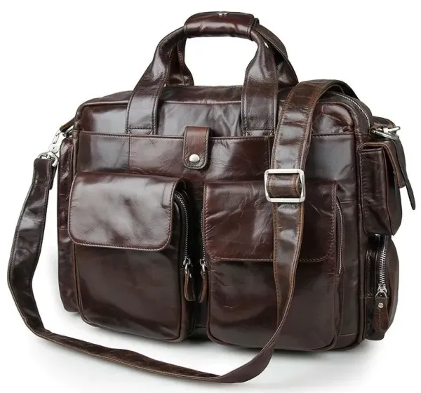 Сумка чоловіча Vintage 14370 Коричнева