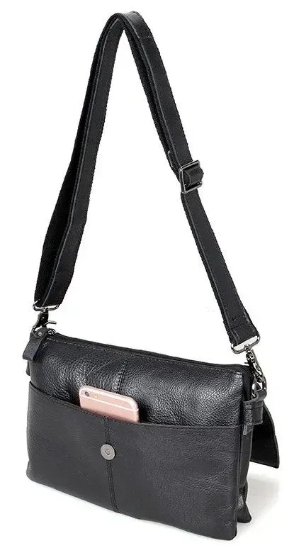 Сумка чоловіча Vintage 14409 Чорна