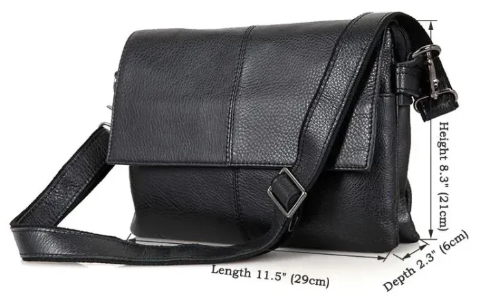 Сумка чоловіча Vintage 14409 Чорна